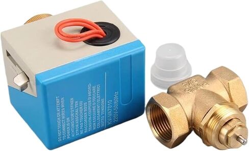 3/4 "صمامات كروية نحاسية كهربائية ثنائية الاتجاه AC220V 2 سلك صمام إغلاق بمحرك (220VAC) in Kuwait