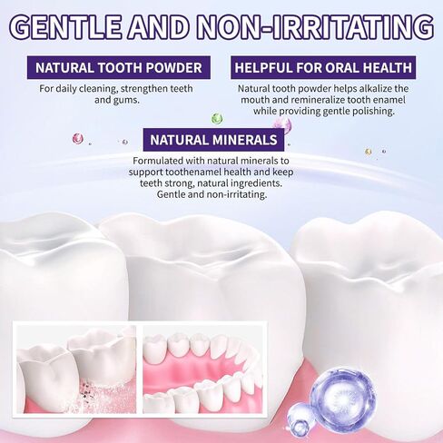 2PCS Mineral Powder for Rooth Restoration, Strengthens Gums, Teeth White Freshens Breath Mineral Powder, Natural Teeth Restoration in Kuwait