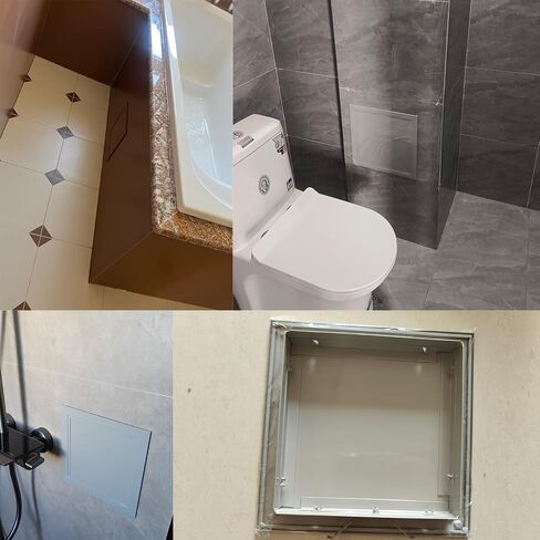 Customizable Access Panel for Drywall - Metal Ceiling Cover, Ideal for Bathroom, Shower, Garage Maintenance, Gray2 25x25cm/9.8x9.8in in Kuwait