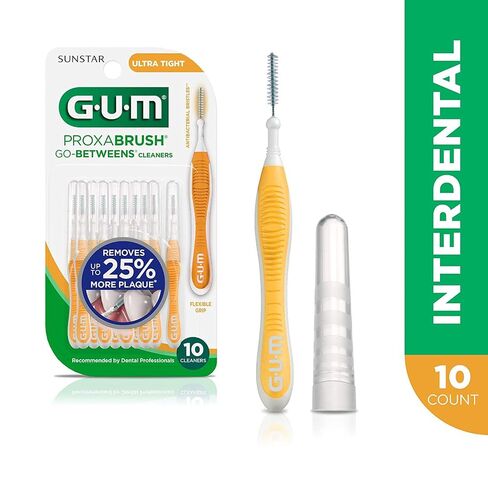 منظفات GUM Proxabrush Go-Betweens، فائقة الضيق 10 قطع (عبوة من قطعتين) in Kuwait