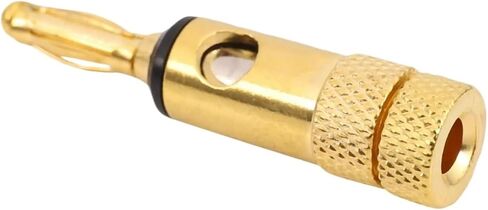 A92Z Gold Plated Banana Plugs 2 Red 2 Black 4Mm 12 Pcs LL68-4BP1 in Kuwait