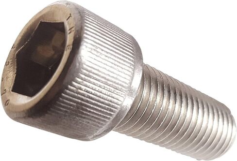 برغي غطاء رأس المقبس، 6-40 × 1/2 بوصة، فولاذ مقاوم للصدأ 18-8، مقبس سداسي (الكمية: 100) خيط رفيع، #6 مسمار ألين سداسي، الطول: 1/2 بوصة، خيط كامل in Kuwait