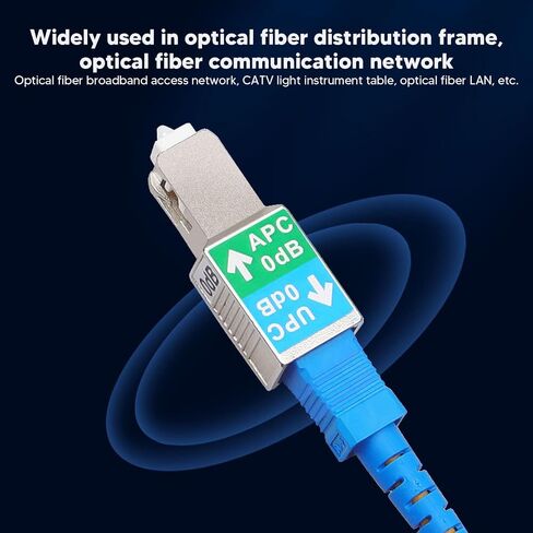 Bewinner SC Male to UPC Female Fiber Optic Connector Adapter Hybrid Convertor for Visual Fault Locator, Low Insertion Loss ≤0.2dB, Durable Ceramic & Metal Sleeve, in Kuwait