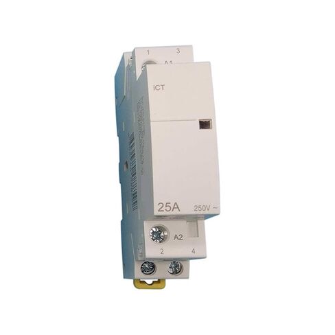 Контактор Schneider ICT-25A Modular Contactor 2P 2NO Or 2NC 1NO1NC 24V 110V 220V Automatic Household Contactor Din Rail Type 1Pcs(25A 2NO AC230V) in Kuwait