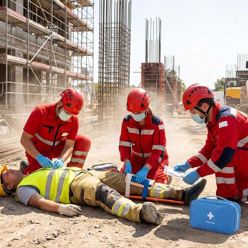 حقيبة أدوات الإسعافات الأولية الفارغة المحمولة 8 قطع من ماكيتا، حقيبة طبية للسفر فارغة، حقيبة تخزين طبية محمولة صغيرة، حقائب إسعافات أولية زرقاء، 9.06 × 5.12 × 2.95 بوصة، بوليستر متين، للمنزل والسيارة في الهواء الطلق in Kuwait