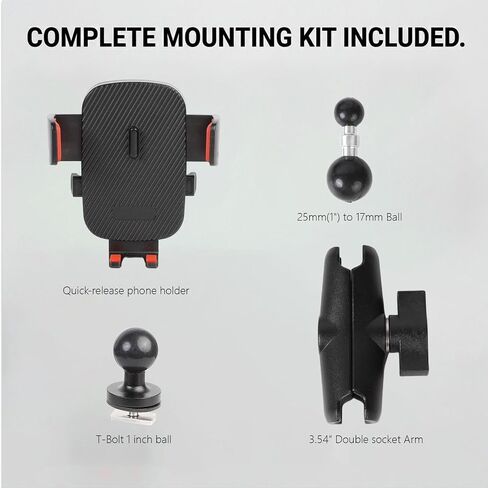 xik Kayak Track Phone Holder Mount with T-Bolt Base Ball in Kuwait