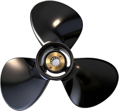 Aluminum Outboard Propeller for Mercury Mariner 25-70 HP Engines (Standard Gearcase), 13 Spline Tooth, Right Hand Boat Motor Prop (Replaces 48-Series) in Kuwait