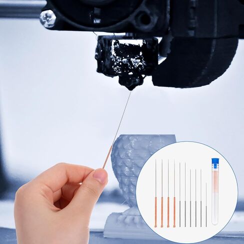 20Pcs 3D Printer Nozzle Cleaning Kit Needles, Stainless Steel Nozzle Unclogger No Clogger Welding Tip Cleaner Tools Accessories for Drills, (0.15, 0.2, 0.25, 0.3, 0.35, 0.4, 0.5, 0.6, 0.8, 1.0mm) in Kuwait