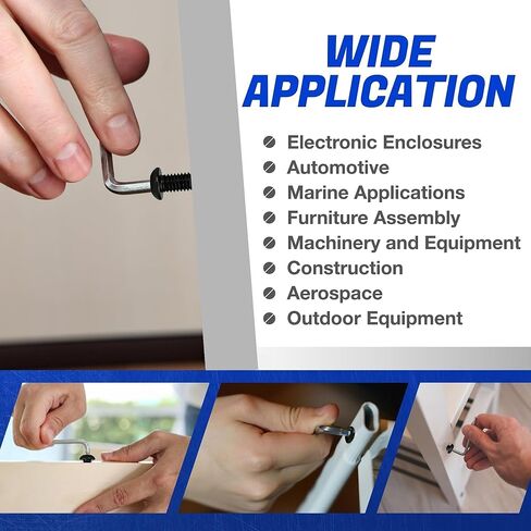 مسامير غطاء مقبس رأس زر Fastenere - 1/4-20 × 5/8 بوصة (50 قطعة) من سبائك الصلب، ملولبة بالكامل، لمسة نهائية من أكسيد أسود ناعم، مقاومة للتآكل، خيط الآلة، سهلة التركيب مع محرك سداسي ألين in Kuwait