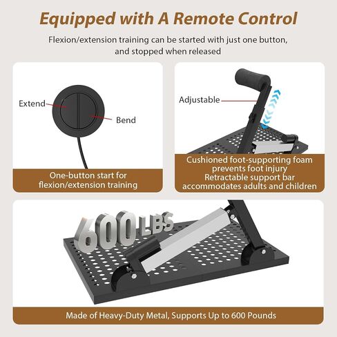 Electric CPM Machine Knee After Surgery(Prone Position) with Remote Control, Knee Therapy Exercise Strengthening Equipment for ACL PCL MCL Rehabilitation, Gender-Neutral-Left/Right Leg in Kuwait