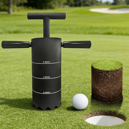 مقبض إصدار قاطع ثقب الجولف المحمول | مقبض قابل للفصل | حفار ثقب USGA قياسي 2 بوصة و4 بوصة و6 بوصة in Kuwait