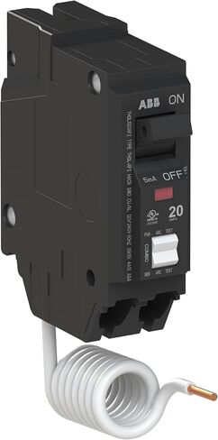 ABB Q-Line® THQL1120AF2 قاطع دائرة خطأ القوس • قاطع أحادي القطب 20 أمبير • حماية AFCI • 120/240 فولت تيار متردد • تصنيف المقاطعة 10 kAIC • قاطع التوصيل الإضافي لمراكز التحميل in Kuwait