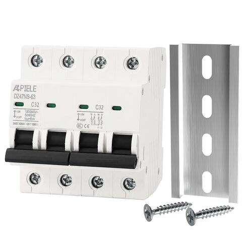 APIELE مفتاح نقل يدوي قطاع دارة التعشيق من جانب واحد 120 فولت/240 فولت التيار المتناوب 50Amp 4 القطب DIN السكك الحديدية جبل RV نقل التبديل in Kuwait