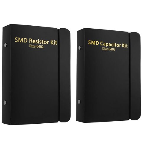 مجموعة أدوات المقاومات SMD 0402 مع مجلد تشكيلة المكثفات 0402 - عينة من مجموعة الكتب للمكونات الإلكترونية. in Kuwait