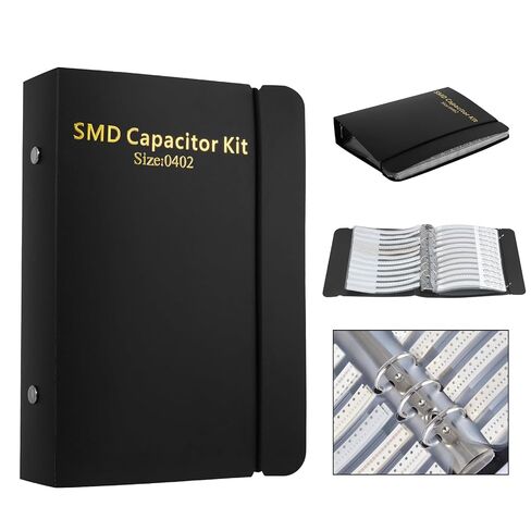مجموعة أدوات المقاومات SMD 0402 مع مجلد تشكيلة المكثفات 0402 - عينة من مجموعة الكتب للمكونات الإلكترونية. in Kuwait