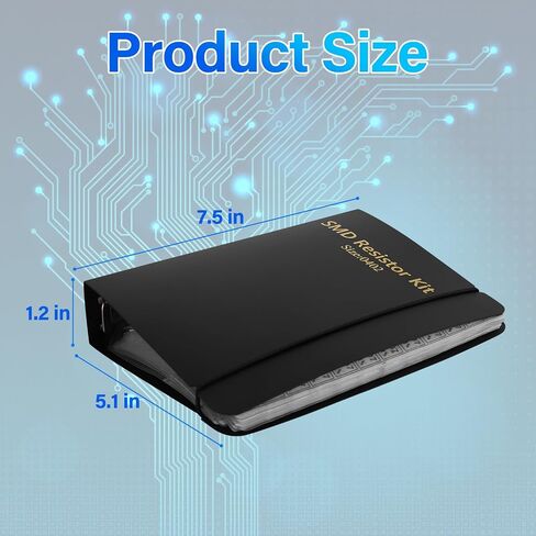 مجموعة أدوات المقاومات SMD 0402 مع مجلد تشكيلة المكثفات 0402 - عينة من مجموعة الكتب للمكونات الإلكترونية. in Kuwait