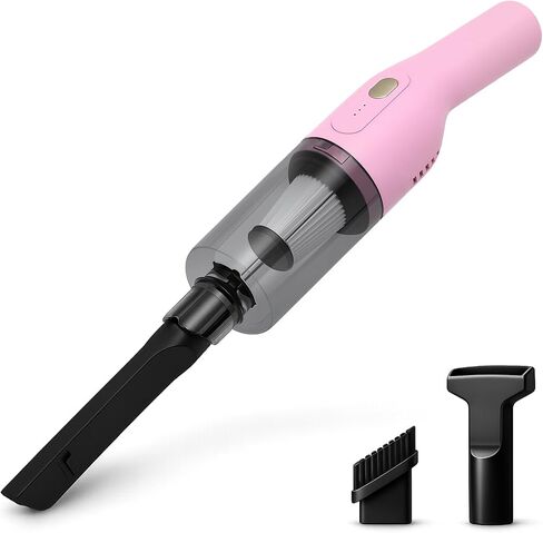 Handheld Vacuum Cordless, 13000Pa Portable Vacuum Cleaner with Large Dust Cup, Rechargeable Hand Vacuum for Home, Sofa, Stairs, Kitchen, Car, Crumbs, Dust, Hair and Everyday Messes, Soft Pink in Kuwait