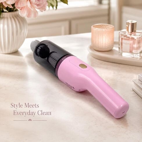 Handheld Vacuum Cordless, 13000Pa Portable Vacuum Cleaner with Large Dust Cup, Rechargeable Hand Vacuum for Home, Sofa, Stairs, Kitchen, Car, Crumbs, Dust, Hair and Everyday Messes, Soft Pink in Kuwait