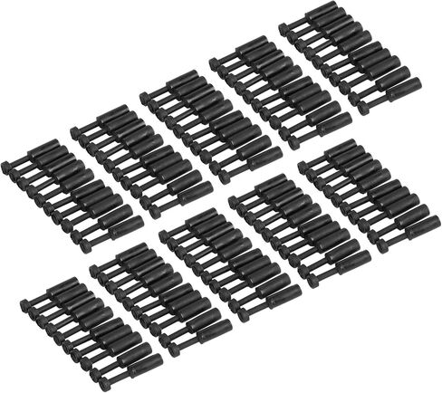 100Pcs 1/4in End Plug Pneumatic Connector, Quick Connect Plug for Composite Pipe, Push-in Tube Fitting, Plastic Material, Good Sealing Performance in Kuwait