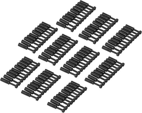 100Pcs 1/4in End Plug Pneumatic Connector, Quick Connect Plug for Composite Pipe, Push-in Tube Fitting, Plastic Material, Good Sealing Performance in Kuwait