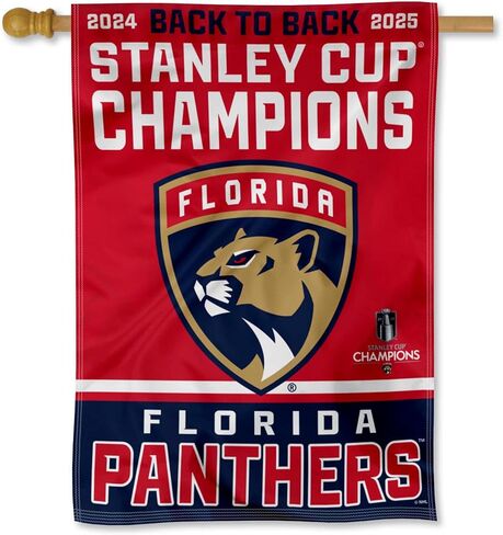 WinCraft Florida Panthers 2025 Stanley Cup Champions Banner Flag in Kuwait