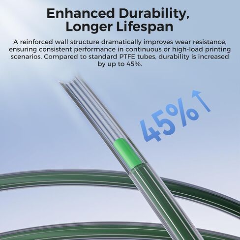 ملحقات الطابعة ثلاثية الأبعاد الرسمية لأنبوب PTFE من Creality، قناة داخلية على شكل نجمة منخفضة المقاومة 4M وتدفق سلس، مقاومة للحرارة حتى 260 درجة مئوية، تنطبق على طابعة FDM ثلاثية الأبعاد in Kuwait