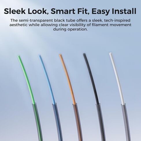 ملحقات الطابعة ثلاثية الأبعاد الرسمية لأنبوب PTFE من Creality، قناة داخلية على شكل نجمة منخفضة المقاومة 4M وتدفق سلس، مقاومة للحرارة حتى 260 درجة مئوية، تنطبق على طابعة FDM ثلاثية الأبعاد in Kuwait