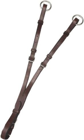 Exion Leather Breastplate for Horses with Adjustable Running Martingale Attachment- Square Raised Soft Padded Equestrian Horse Breast Plate Tack with Navy Elastic Inserts in Kuwait