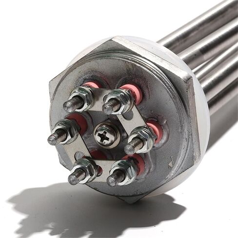 قطع غيار سخان المقاومة DN40 DN32 DN50 304SS قضيب تسخين سريع مثبت على الأرض 3KW/6KW/9KW/12KW 1 قطعة (DN40 47 مم، 380V_4.5KW 210 مم) in Kuwait