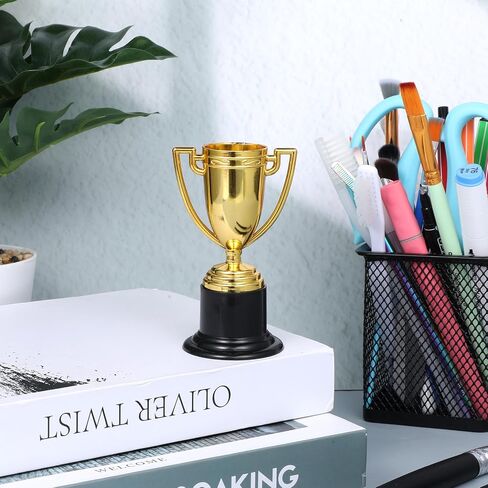 Mini Trophy, 3Pcs Gold Award Cup Plastic Tiny Small Trophy Cups for Sports Tournaments and Parties Winning Prizes in Kuwait