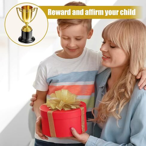 Mini Trophy, 3Pcs Gold Award Cup Plastic Tiny Small Trophy Cups for Sports Tournaments and Parties Winning Prizes in Kuwait