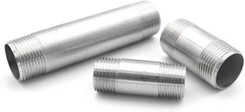 1/8" 1/4" 3/8" 1/2" 3/4" 1" 2“ Male Thread Equal Extension Tube Pipe Fitting 304 Stainless Steel Connector 100/200/300/400mm(200mm,3/8") in Kuwait