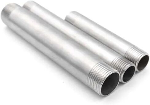 1/8" 1/4" 3/8" 1/2" 3/4" 1" 2“ Male Thread Equal Extension Tube Pipe Fitting 304 Stainless Steel Connector 100/200/300/400mm(200mm,3/8") in Kuwait