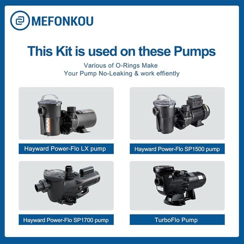غطاء مصفاة غطاء MEFOUKOU SPX1500P على شكل حرف O لمضخات حمامات السباحة Power-flo 1500، LX، 1700 ومضخة حمام السباحة والمنتجعات الصحية (3/حزمة) in Kuwait
