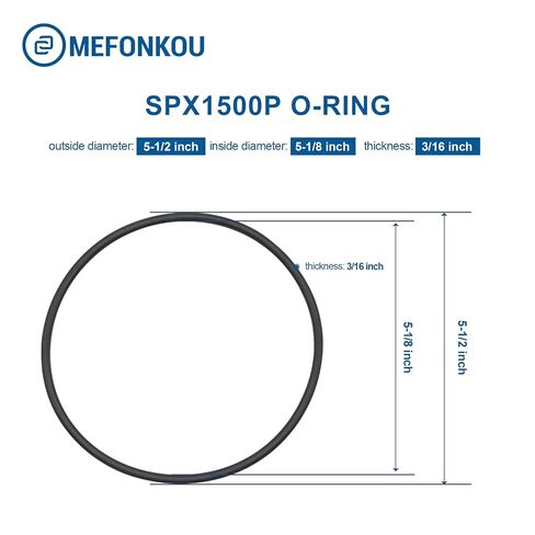 غطاء مصفاة غطاء MEFOUKOU SPX1500P على شكل حرف O لمضخات حمامات السباحة Power-flo 1500، LX، 1700 ومضخة حمام السباحة والمنتجعات الصحية (3/حزمة) in Kuwait