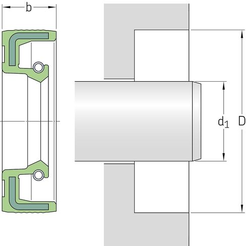 أختام التجويف الصغيرة SKF (#25X42X7 HMSA10 RG) in Kuwait