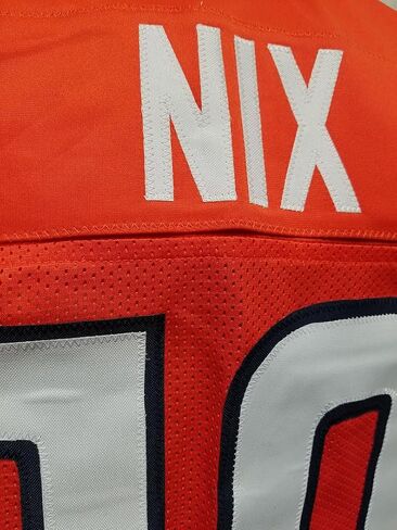 Generic مخيط حسب الطلب Bo Nix Adult Jersey SIZE ADULT LARGE برتقالي in Kuwait