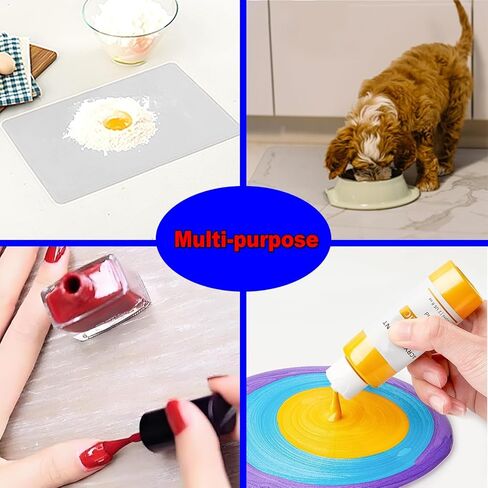 48" x 24"Silicone mat, Large Silicone Heat-Resistant mat, Kitchen countertop Non-Slip mat, Craft Table placemat.(Translucent) in Kuwait