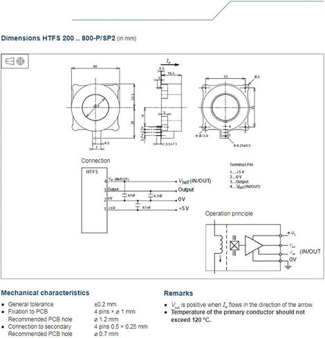 HTFS800-P/SP2 محول مستشعر التيار المفتوح 800A in Kuwait
