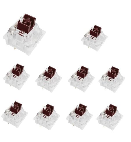 Granvela OUTEMU Brown Switches,3 Pin Tactile/RGB/Dustproof Switches for Mechanical Gaming Keyboard - Compatible with Cherry MX Switches-Pack 10 in Kuwait