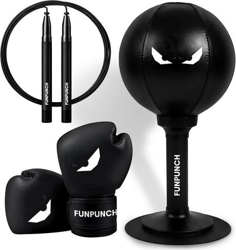 Bundle - Kid Boxing Set with Punching Bag for Kids, Lightning Rope and Boxing Gloves for Kids, 3 in 1 Set in Kuwait