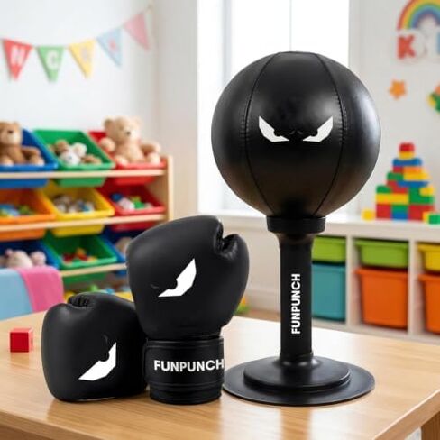 Bundle - Kid Boxing Set with Punching Bag for Kids, Lightning Rope and Boxing Gloves for Kids, 3 in 1 Set in Kuwait