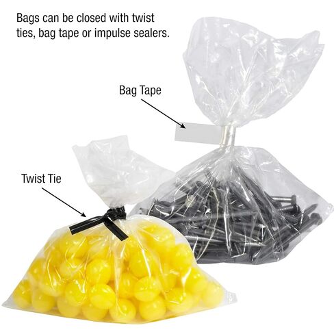 Poly Bag Guy 4 1/2' x 3 1/4' x 13', 1.5 Mil (2000/Case) Expandable Side Gusseted Open Top Crystal Clear Polypropylene Bags in Kuwait