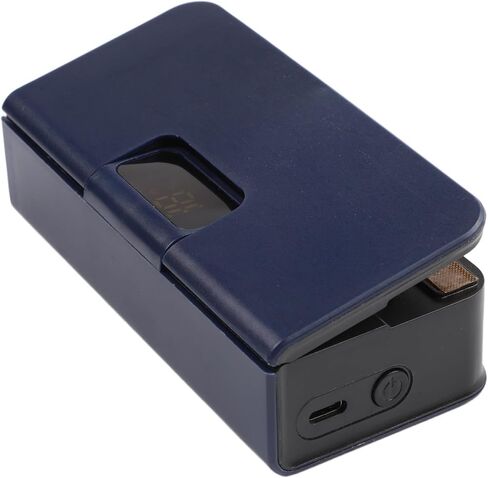 ماكينة إغلاق الأكياس الكهربائية المحمولة USB مع بطارية 1600 مللي أمبير في الساعة وشاشة LED للوجبات الخفيفة وتخزين الطعام، قابلة للتعديل لأوضاع ختم الحرارة للحفاظ على نضارة المطبخ (أبيض) in Kuwait