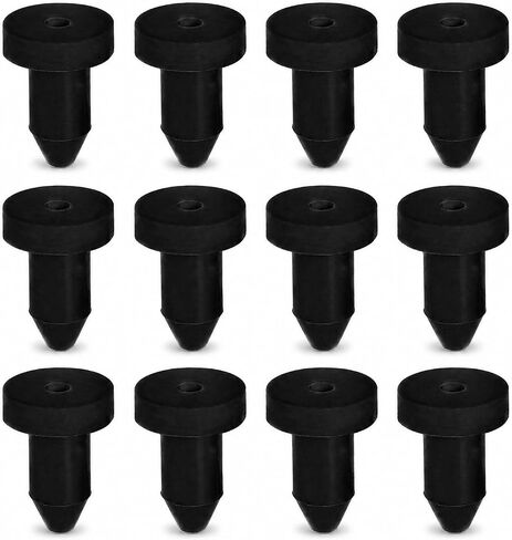 12Pcs Kayak Scupper Plugs - Universal Drain Plug Stoppers for Pelican & Sun Dolphin Kayaks, Ideal for Most Fishing Boats - Waterproof Rubber Plugs with Pull Ring for Easy Removal in Kuwait