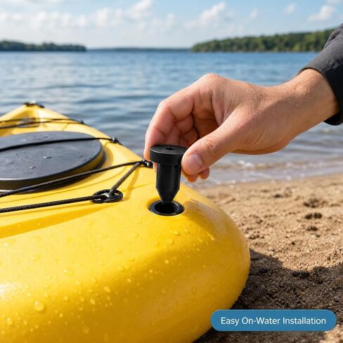 12Pcs Kayak Scupper Plugs - Universal Drain Plug Stoppers for Pelican & Sun Dolphin Kayaks, Ideal for Most Fishing Boats - Waterproof Rubber Plugs with Pull Ring for Easy Removal in Kuwait