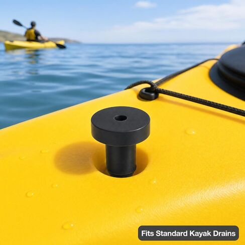 12Pcs Kayak Scupper Plugs - Universal Drain Plug Stoppers for Pelican & Sun Dolphin Kayaks, Ideal for Most Fishing Boats - Waterproof Rubber Plugs with Pull Ring for Easy Removal in Kuwait