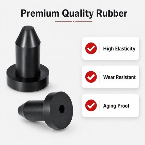 12Pcs Kayak Scupper Plugs - Universal Drain Plug Stoppers for Pelican & Sun Dolphin Kayaks, Ideal for Most Fishing Boats - Waterproof Rubber Plugs with Pull Ring for Easy Removal in Kuwait