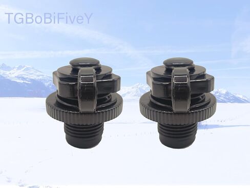 2 Pcs Inflatable Boat Air Valve Replacement, One Way Valve Spiral Air Plugs for Kayak, Dinghy, River Boat, Float Tube Accessories, Leakproof Kayak Plugs for Holes (20mm Thread) in Kuwait