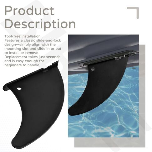 2 Pack 12181 Skeg Fin Rudder Compatible with Intex Inflatable Kayak Boats Challenger K1 Kayak (68305EP) K2 Kayak (68306EP), Explorer K2 (68307EP), Excursion Pro Kayak (68309EP) in Kuwait